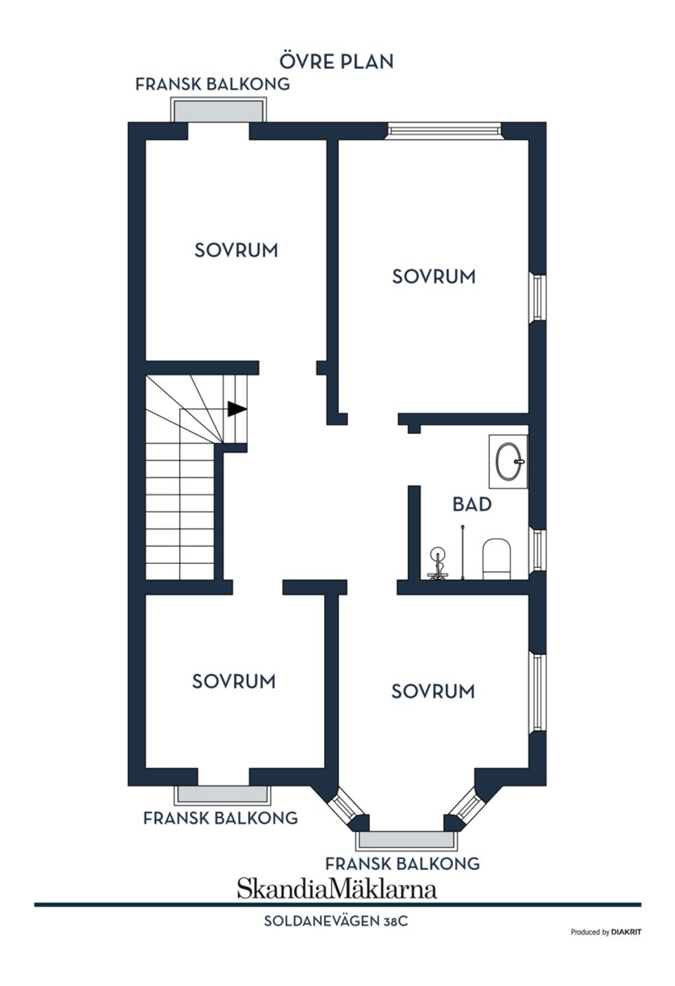 Radhus, Soldanevägen 38C, Ekängen, Linköping