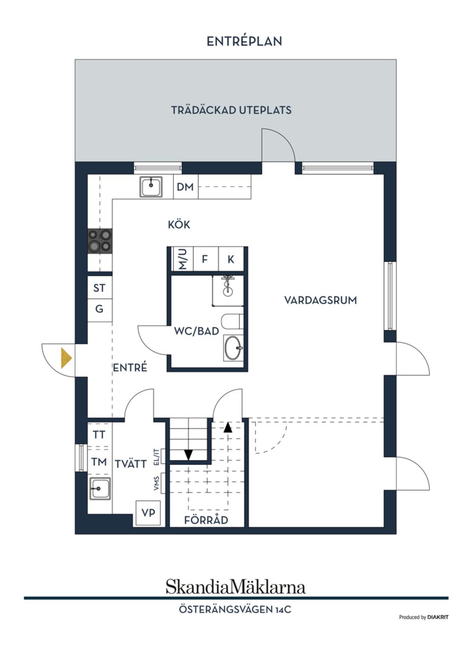 Radhus, Österängsvägen 14C, Gladö Kvarn, Huddinge