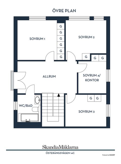 Radhus, Österängsvägen 14C, Gladö Kvarn, Huddinge