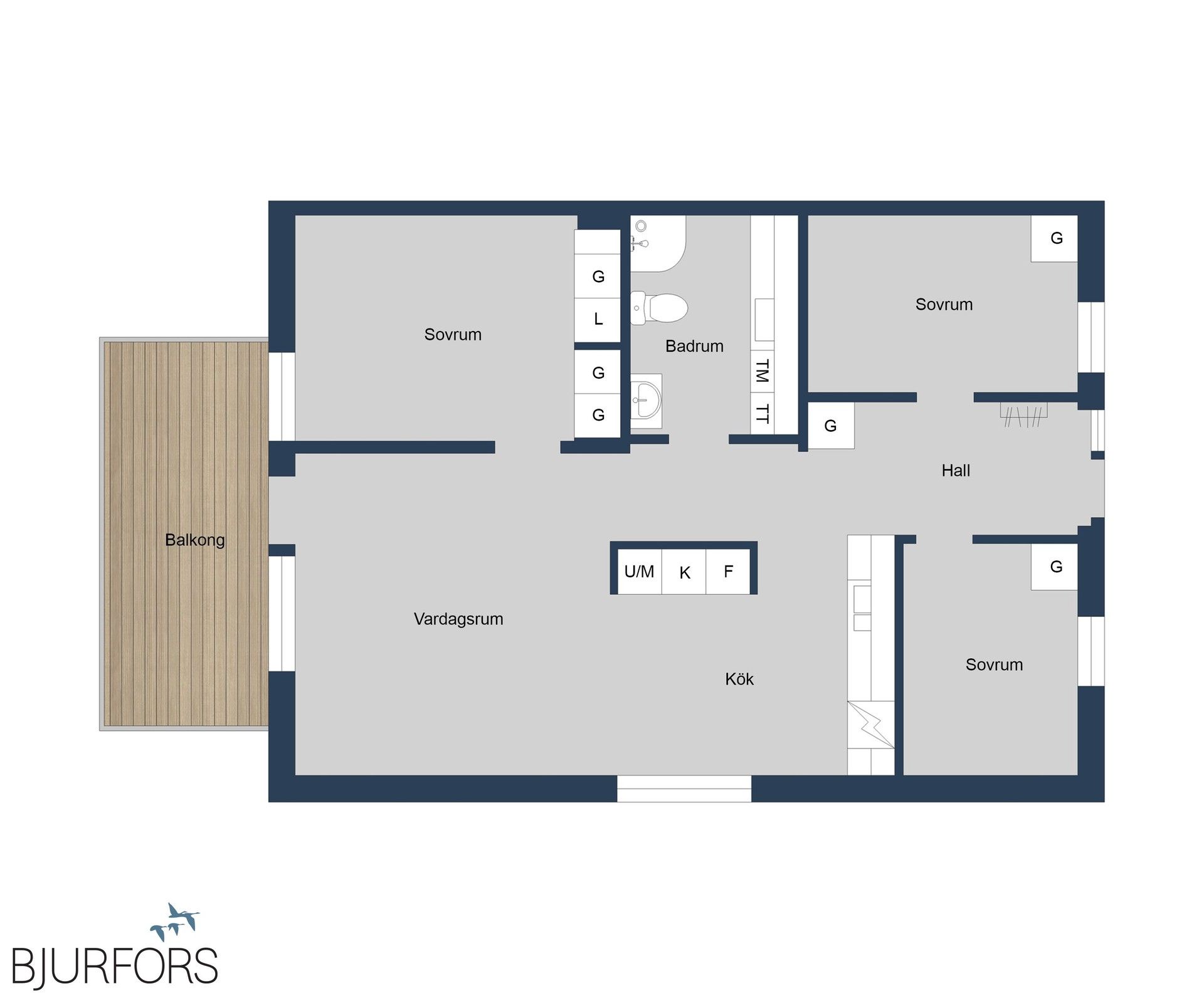 Bostadsrätt, Alice Babs gata 44K, Ljusstaden, Kalmar