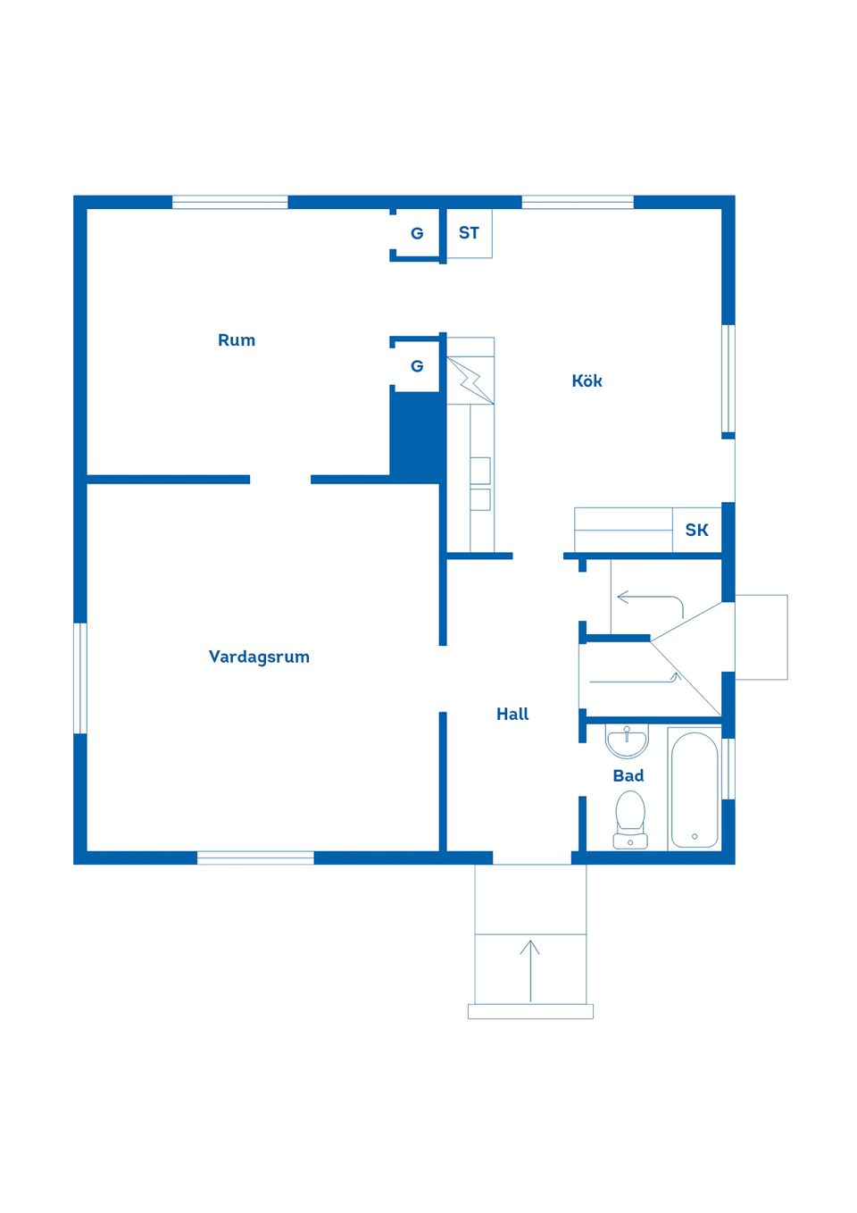 Villa, Nybovägen 7, Värsås, Skövde