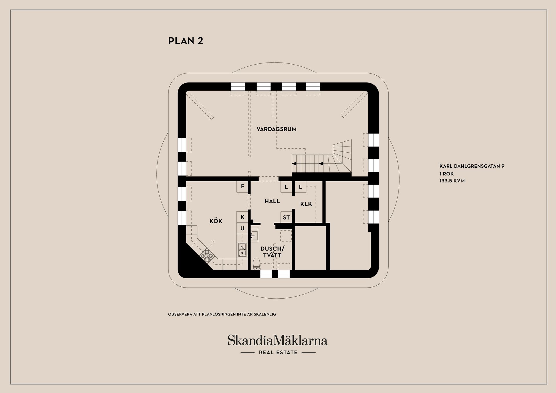 Bostadsrätt, Karl Dahlgrensgatan 9, Kanberget, Linköping
