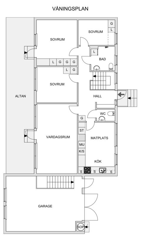 Villa, Fredsgatan 24, Centrum, Kalix
