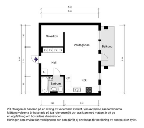 Bostadsrätt, Skarpövägen 33, Västra Orminge, Nacka