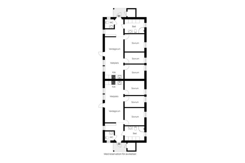 Radhus, Rönnvägen 7A-7B, Storhogna, Berg