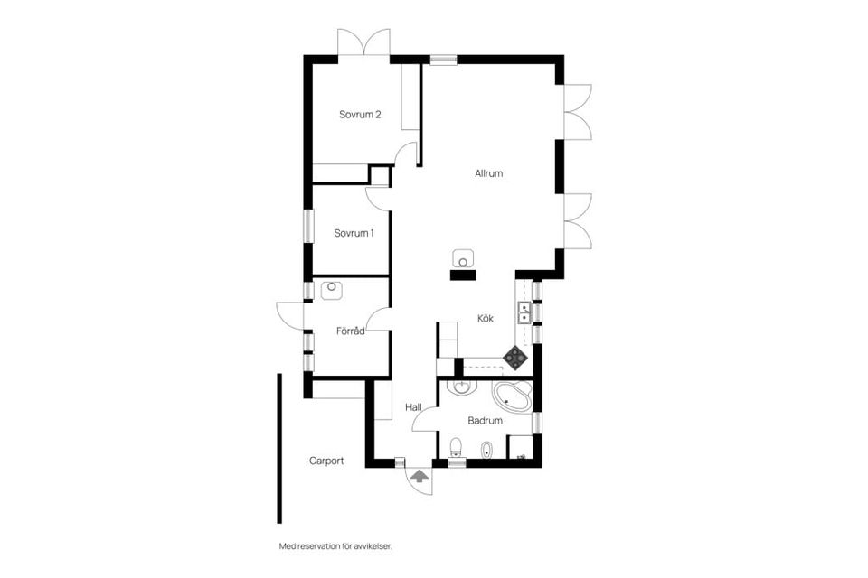 Villa, Bastuvägen 13, Hjärnarp