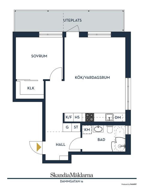 Bostadsrätt, Dammgatan 16, Färjestad, Karlstad