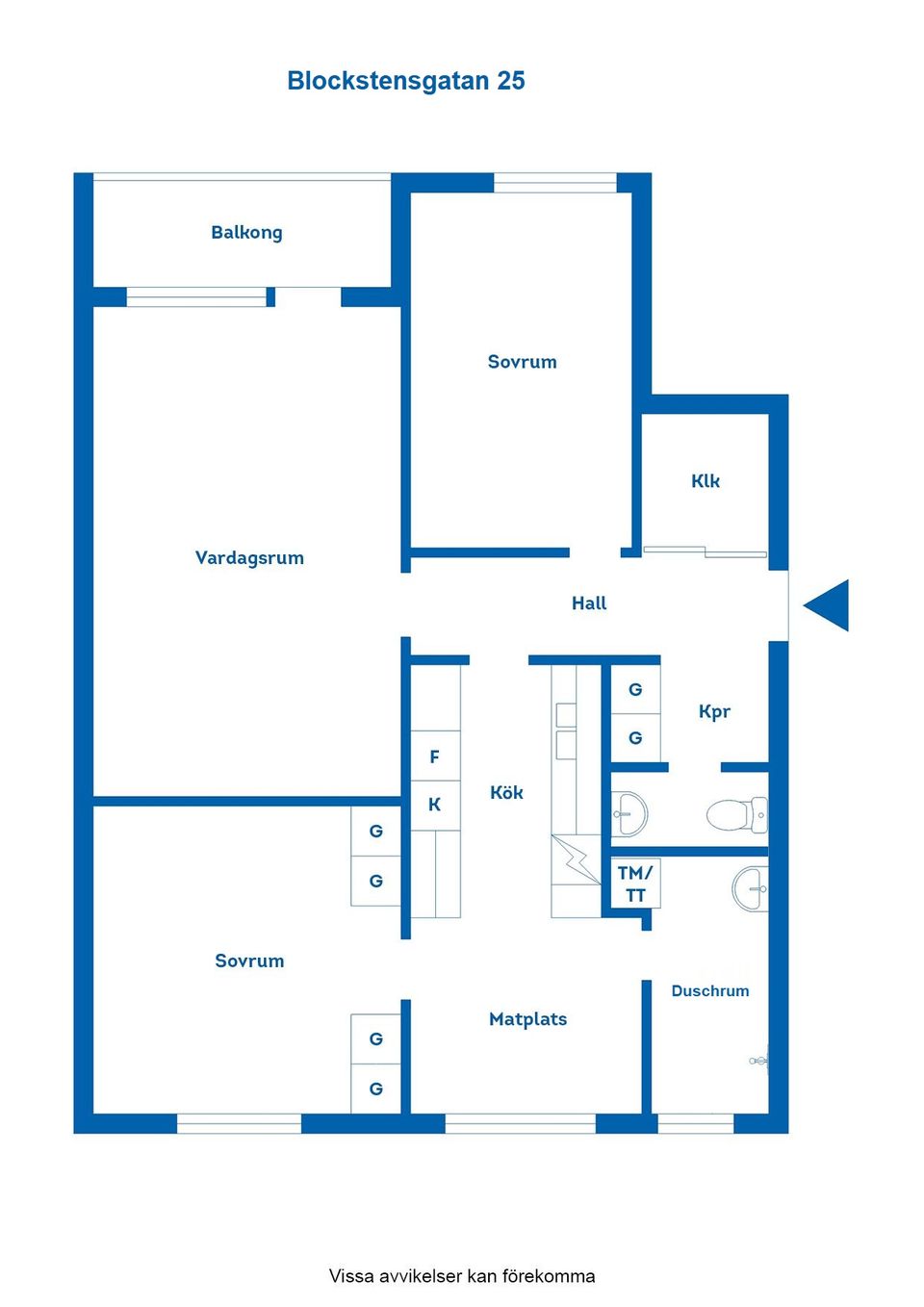 Bostadsrätt, Blockstensgatan 25, Vilbergen, Norrköping