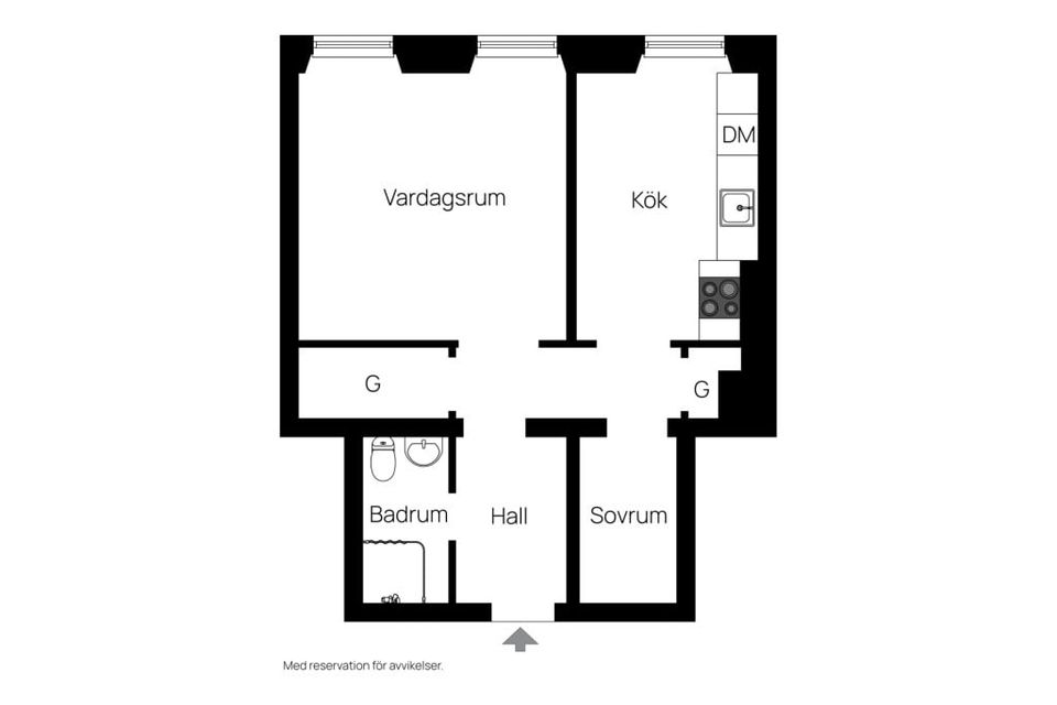 Bostadsrätt, Väderkvarnsgatan 46B, Fålhagen, Uppsala