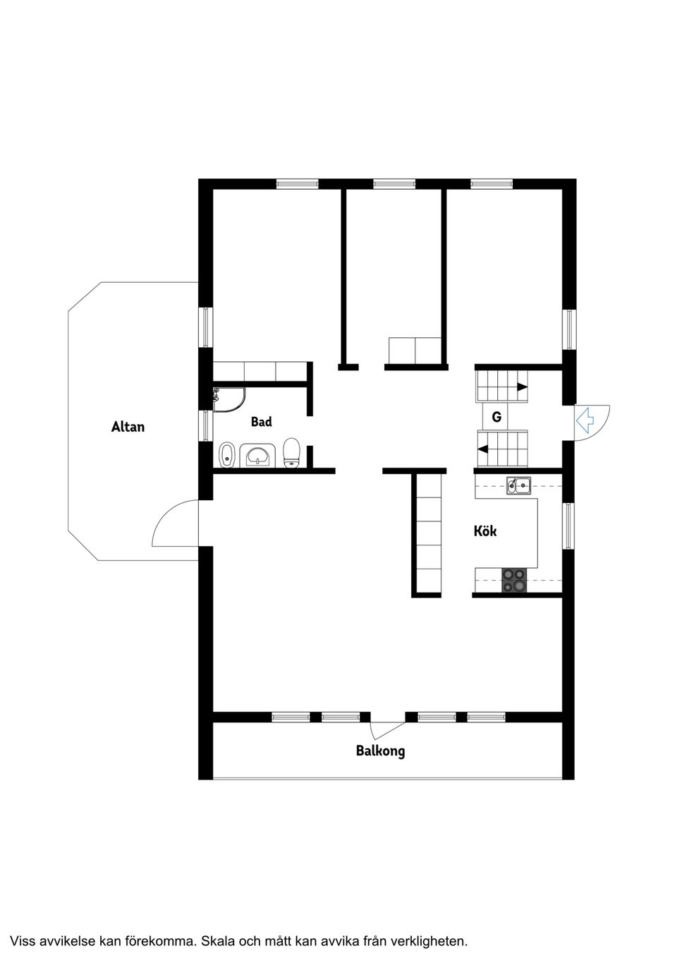 Villa, Järnvägsgatan 5B, Mullsjö