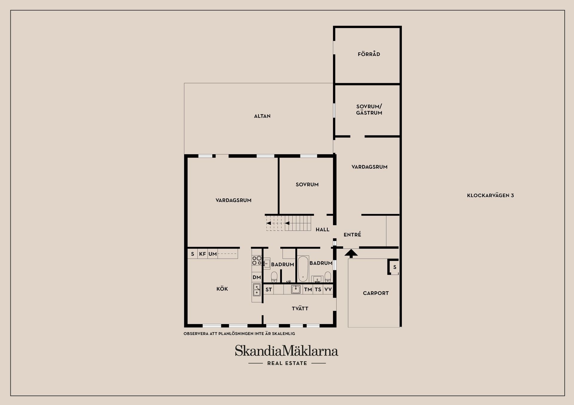 Villa, Klockarvägen 3, Kungälv