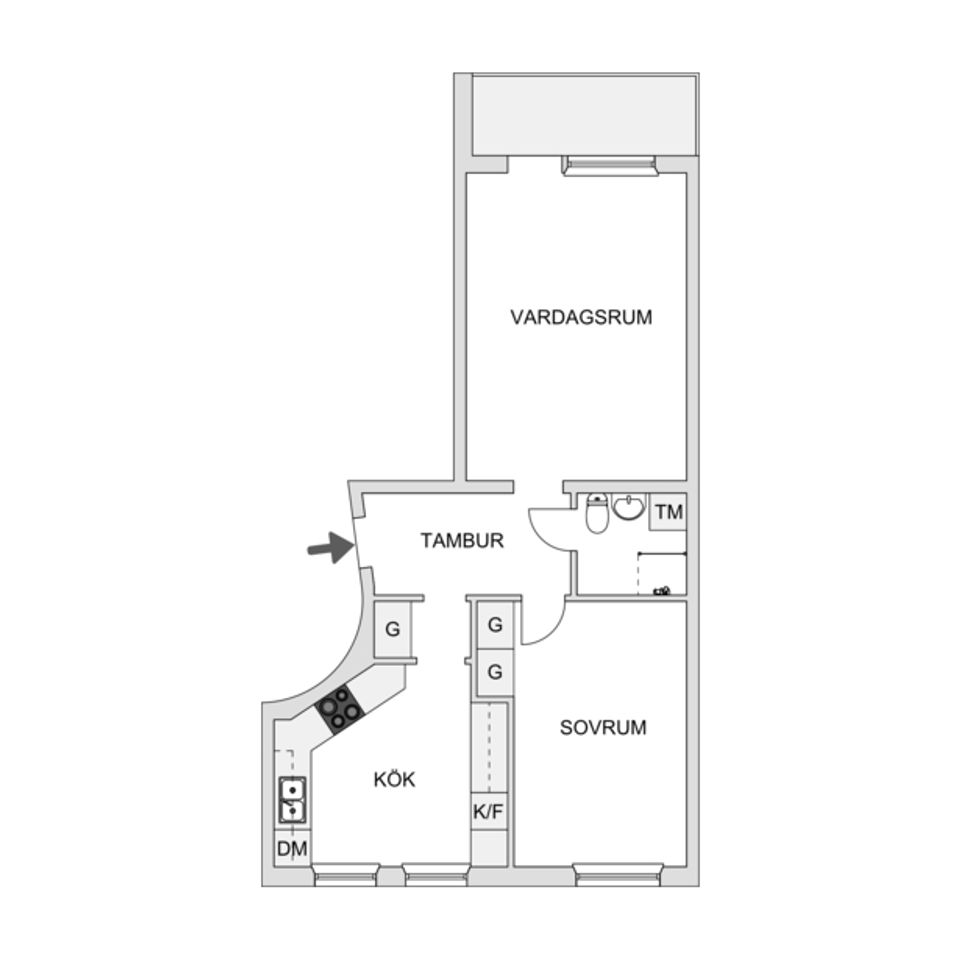 Bostadsrätt, Byggmästargatan 13E, Salabacke, Uppsala