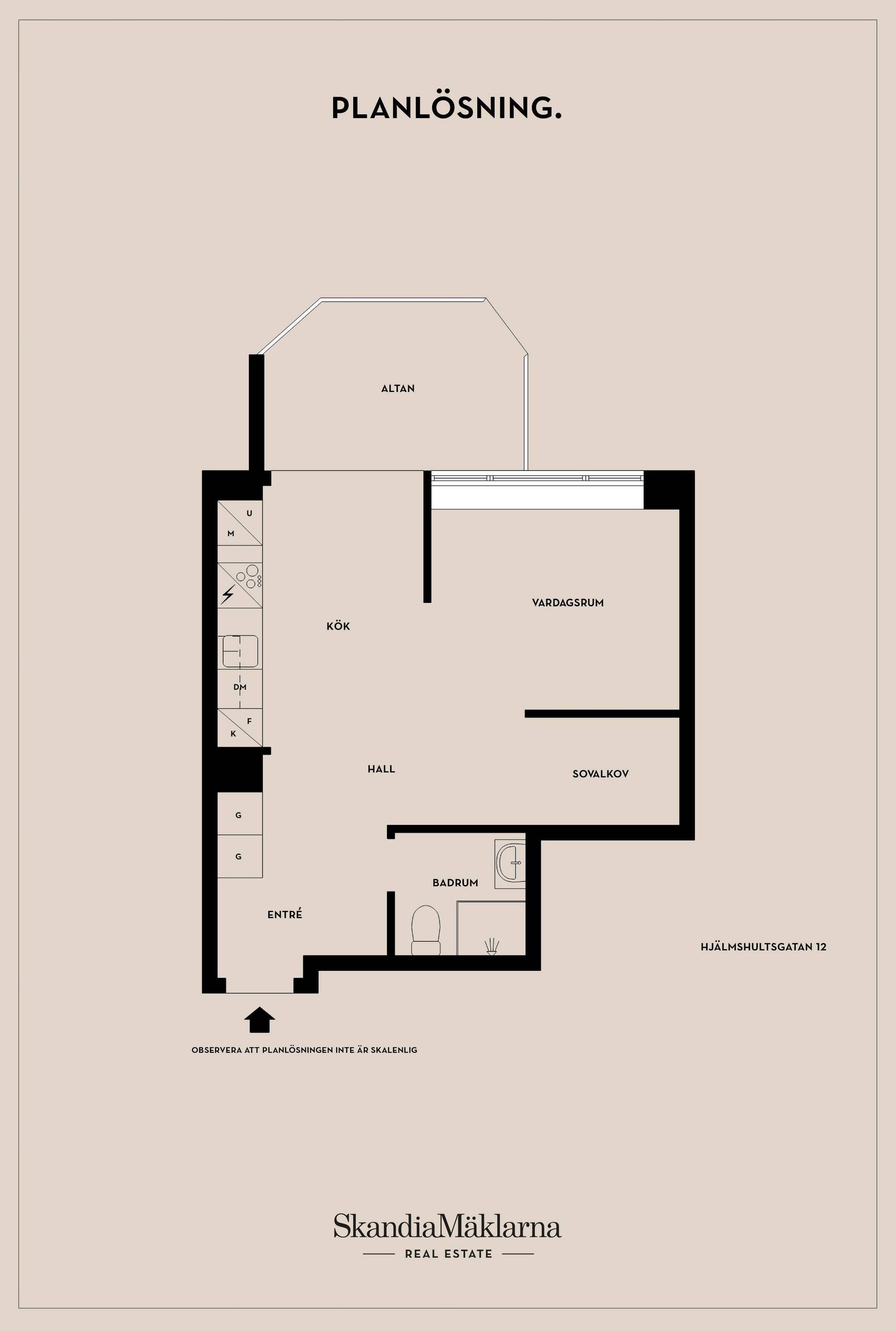 Bostadsrätt, Hjälmshultsgatan 12, Tågaborg, Helsingborg