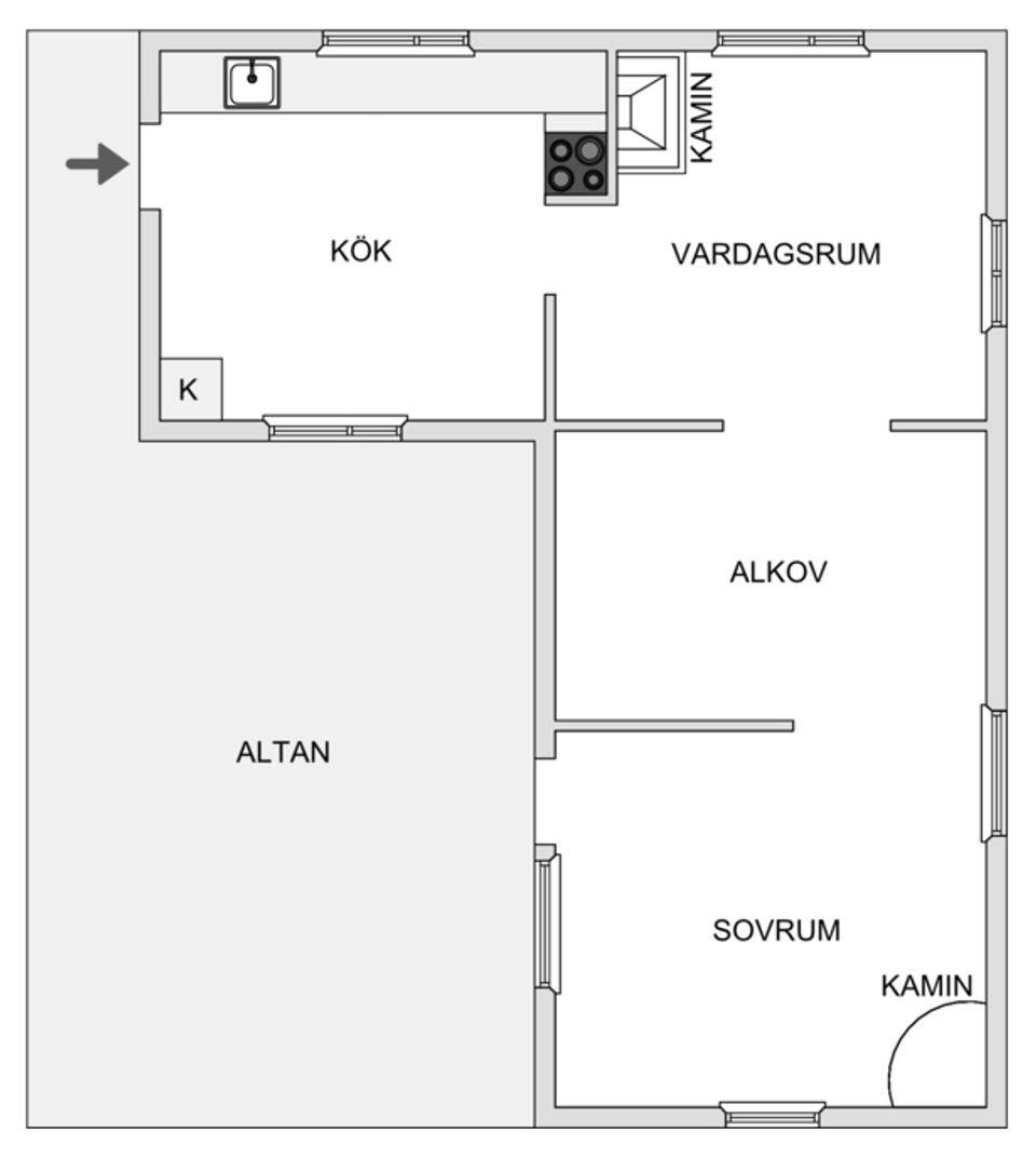 Fritidshus, Fälesön 92, Nyborgs skärgård, Kalix