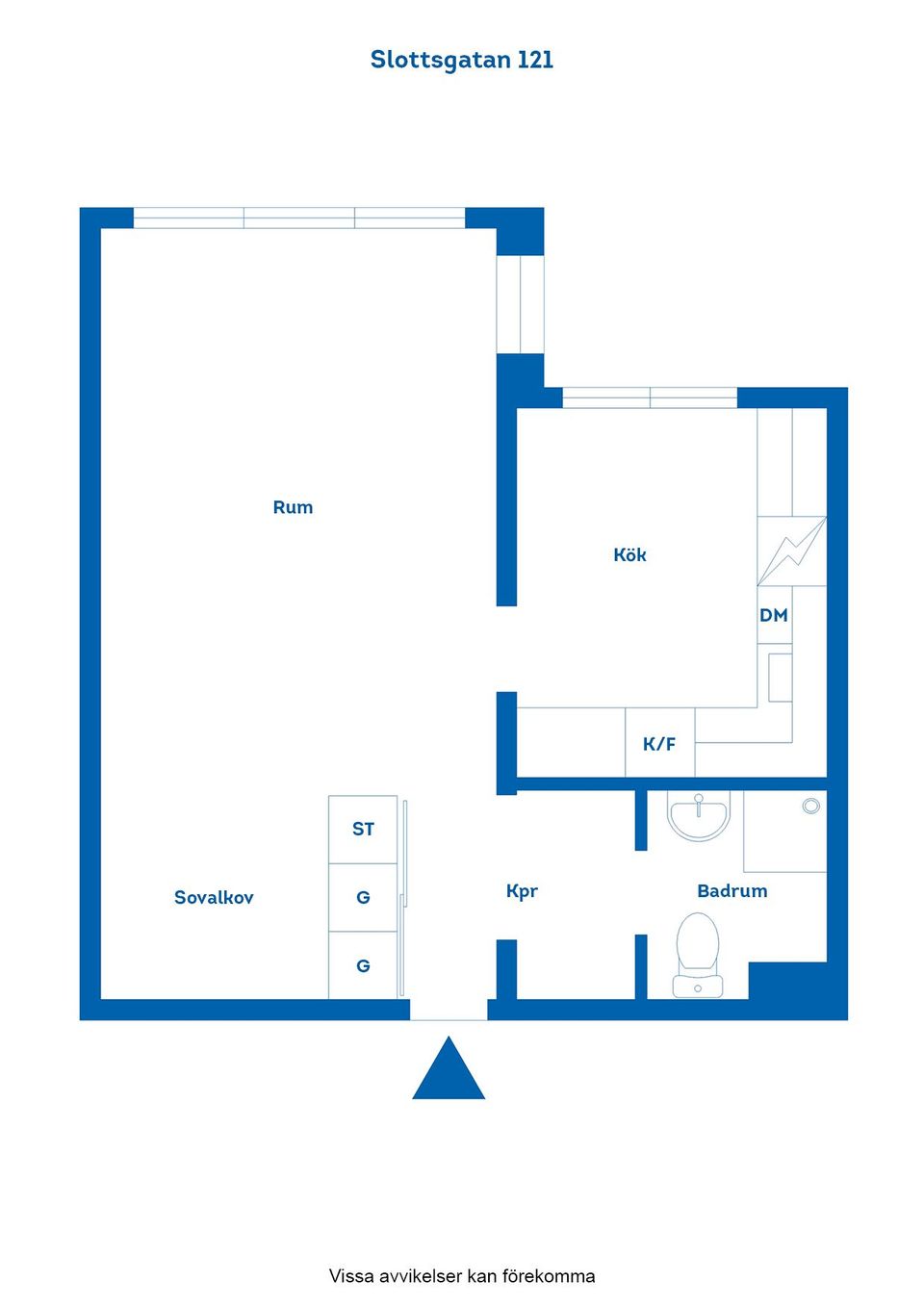 Bostadsrätt, Slottsgatan 121, Centralt, Norrköping