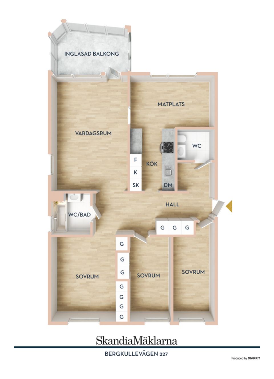Bostadsrätt, Bergkullevägen 227, Sylte, Trollhättan