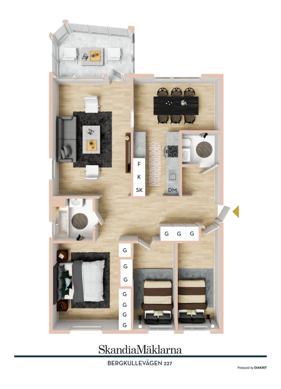 Bostadsrätt, Bergkullevägen 227, Sylte, Trollhättan