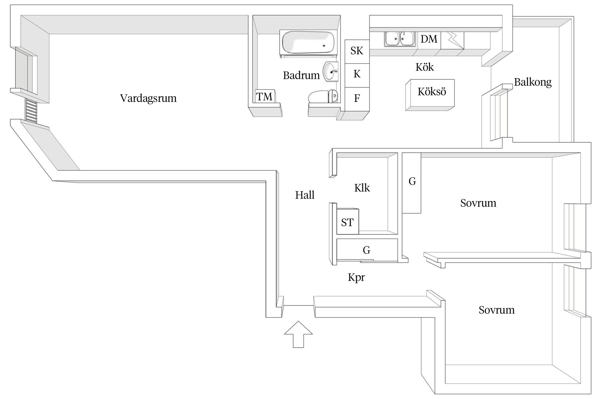 Bostadsrätt, Möllegränden 17B, Helsingborg - Centrum, Helsingborg
