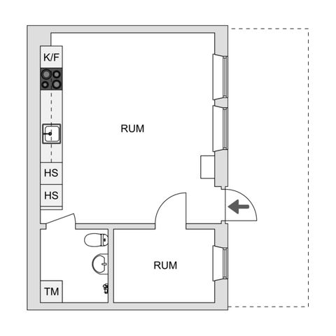 Bostadsrätt, Trollvägen 17D, entréplan, Kallhäll, Järfälla