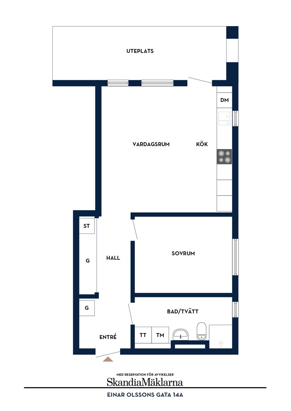 Bostadsrätt, Einar Olssons gata 14A, Trädgårdstaden, Ystad