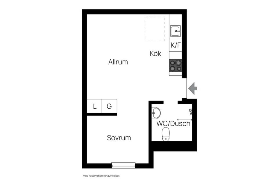 Bostadsrätt, Östra Kyrkogatan 54B, Haga, Umeå