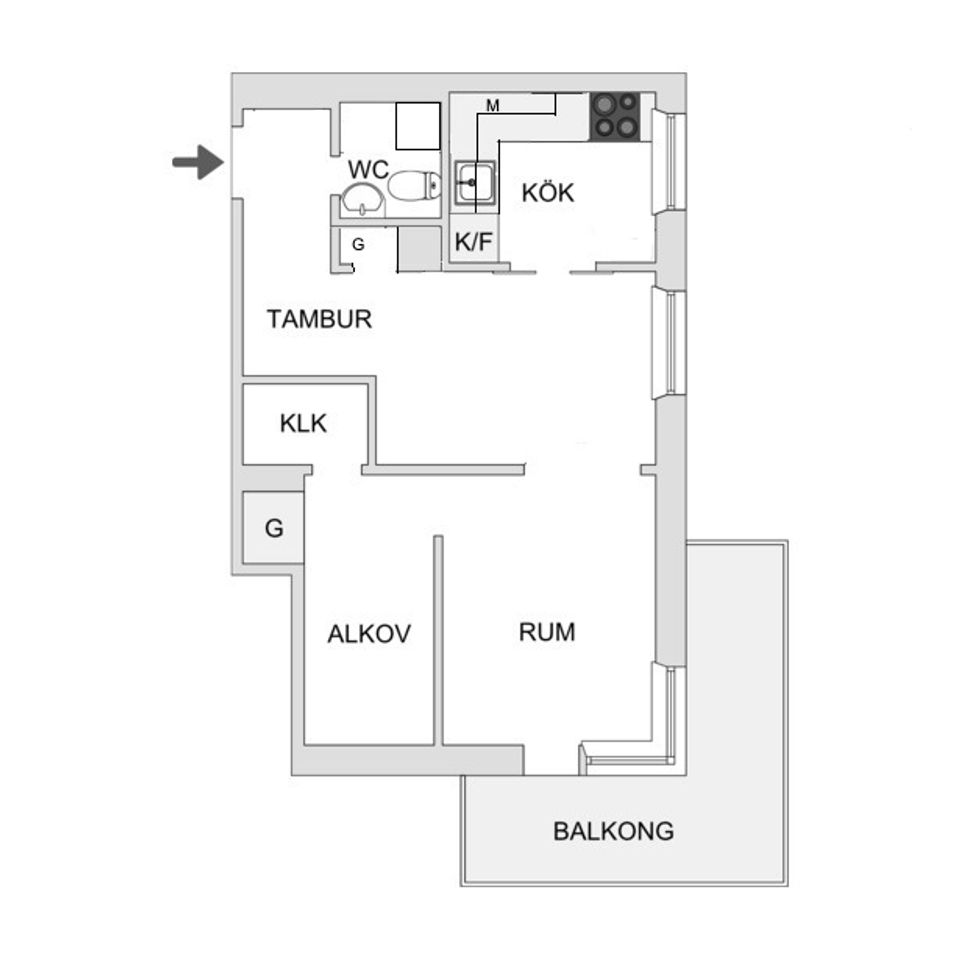 Bostadsrätt, Döbelnsgatan 7, Nedre Norrmalm, Borås