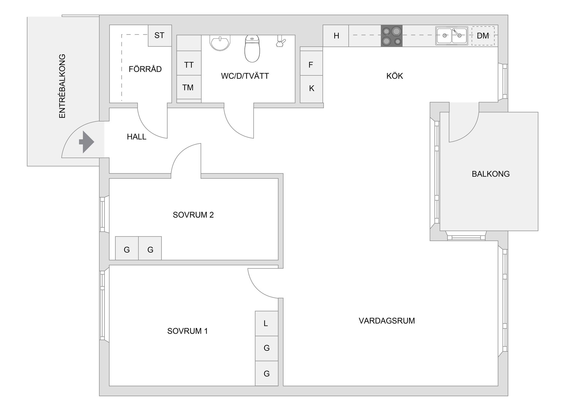 Bostadsrätt, Majorsvägen 9A, Barkarbystaden, Järfälla
