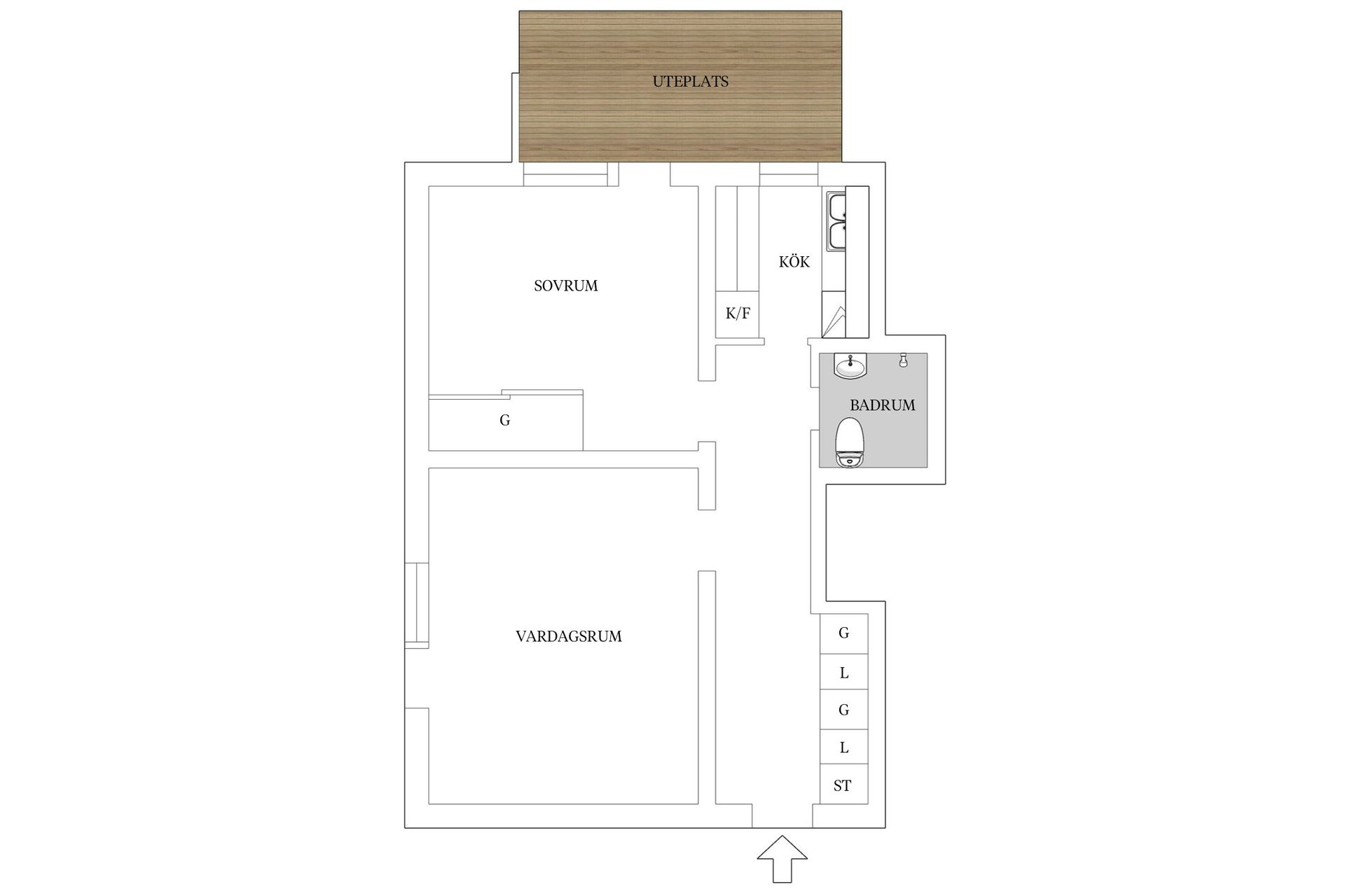 Bostadsrätt, Måsvägen 5C, Väster, Lund