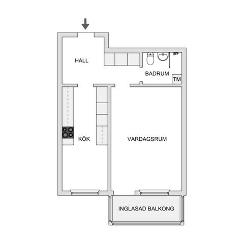 Bostadsrätt, Mellangatan 30, Timrå