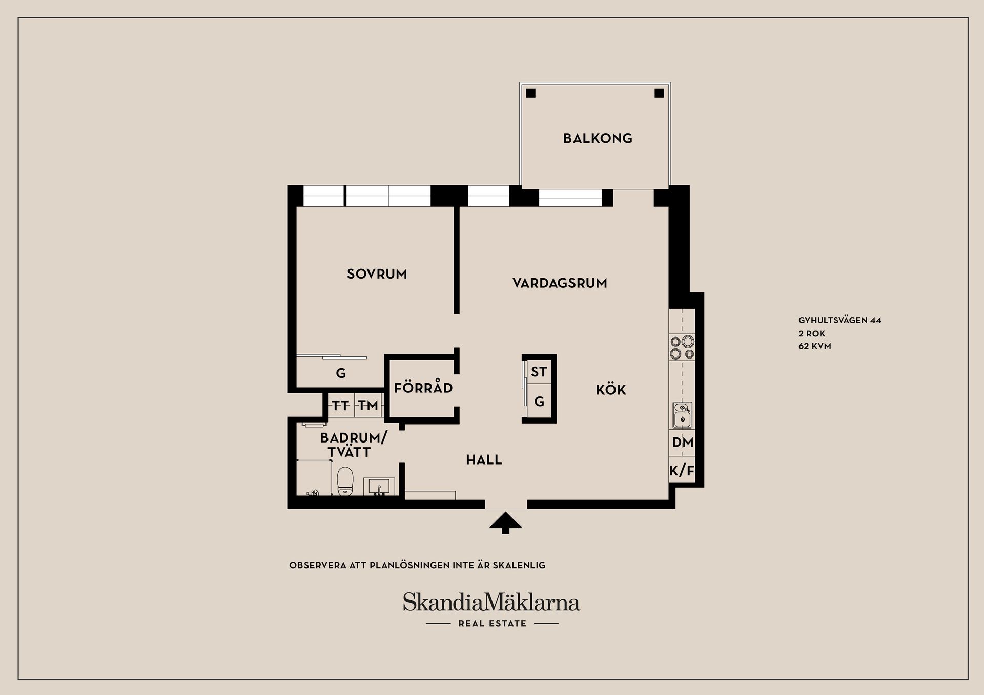 Bostadsrätt, Gyhultsvägen 44, Maria Park, Helsingborg