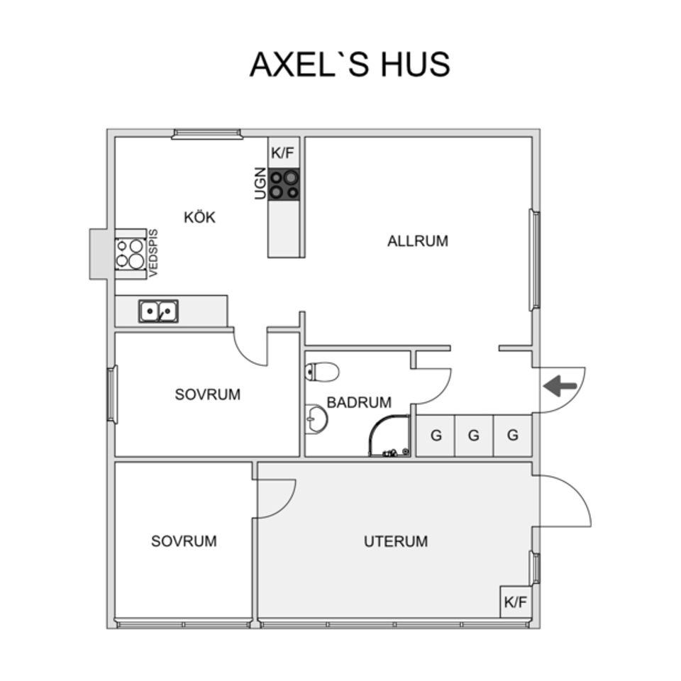 Villa, Sporda Källeruddsvägen 1, Sporda Källerudd, Gislaved