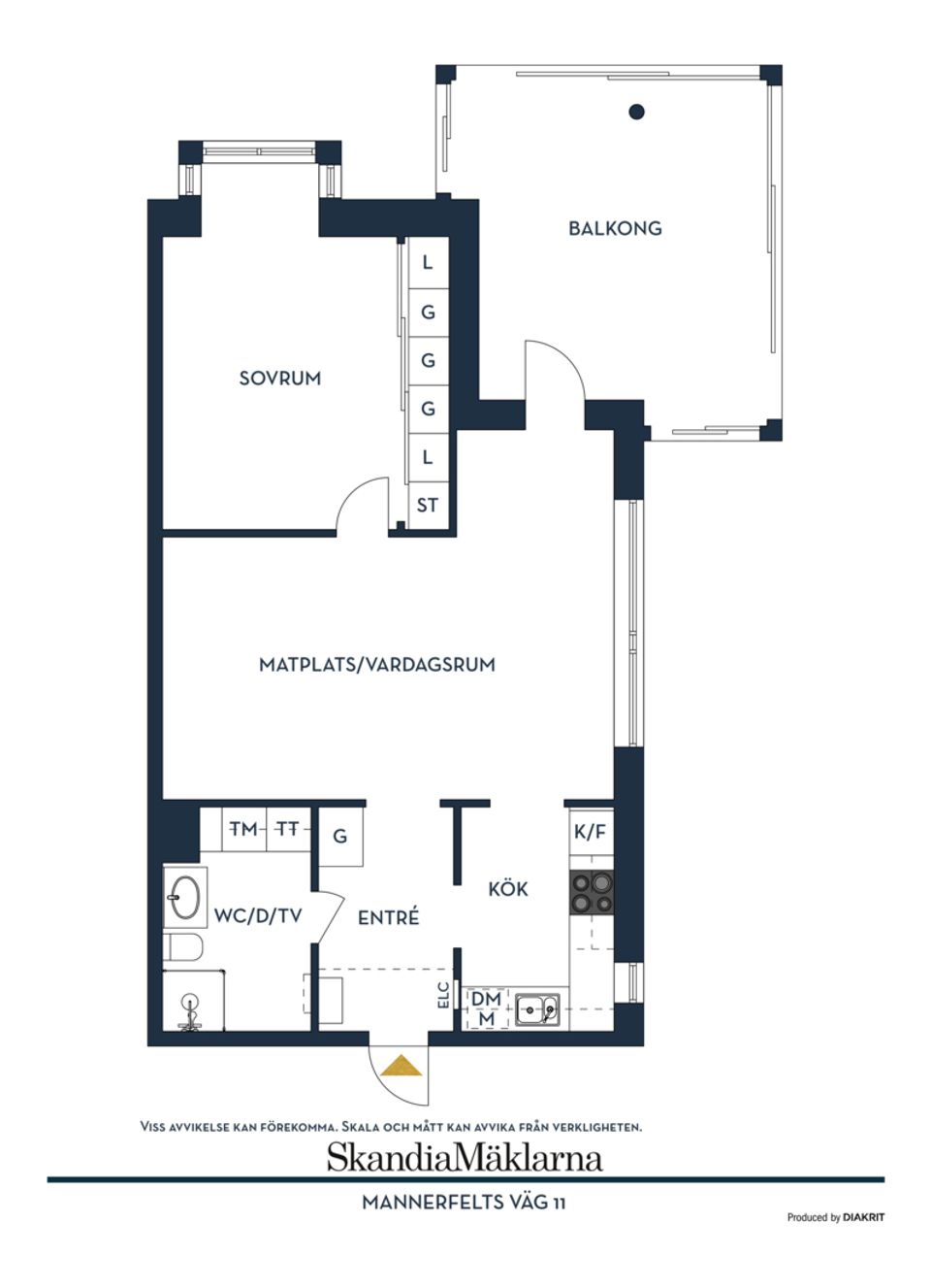 Bostadsrätt, Mannerfelts väg 11, Regementet, Borås