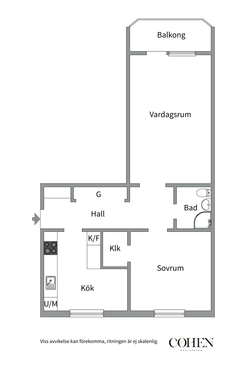 Bostadsrätt, Murargatan 15, Uppsala