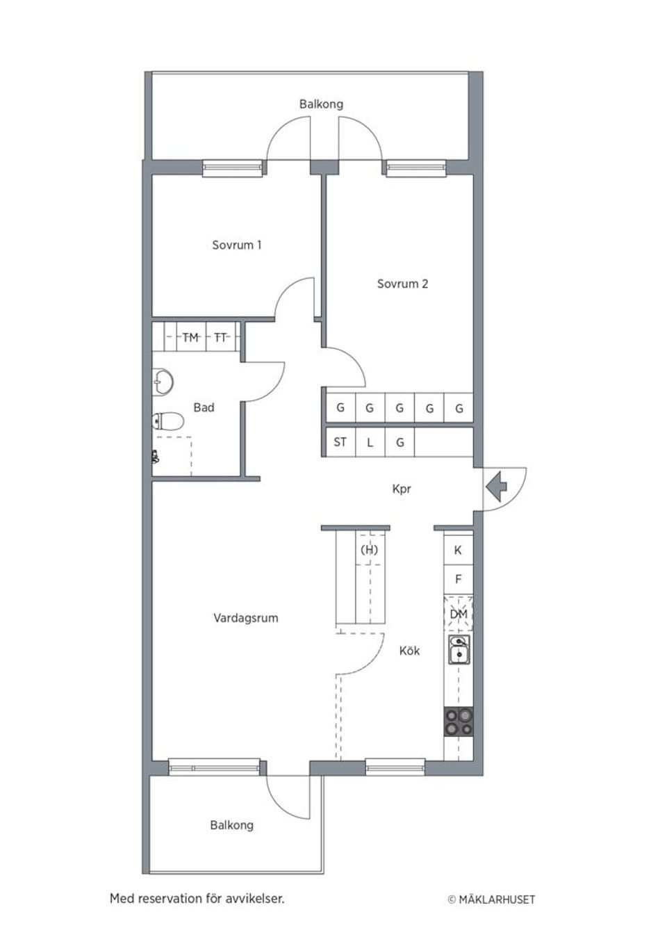 Bostadsrätt, Sofielundsvägen 7, 3 tr, Blåsut/ Enskede, Stockholm