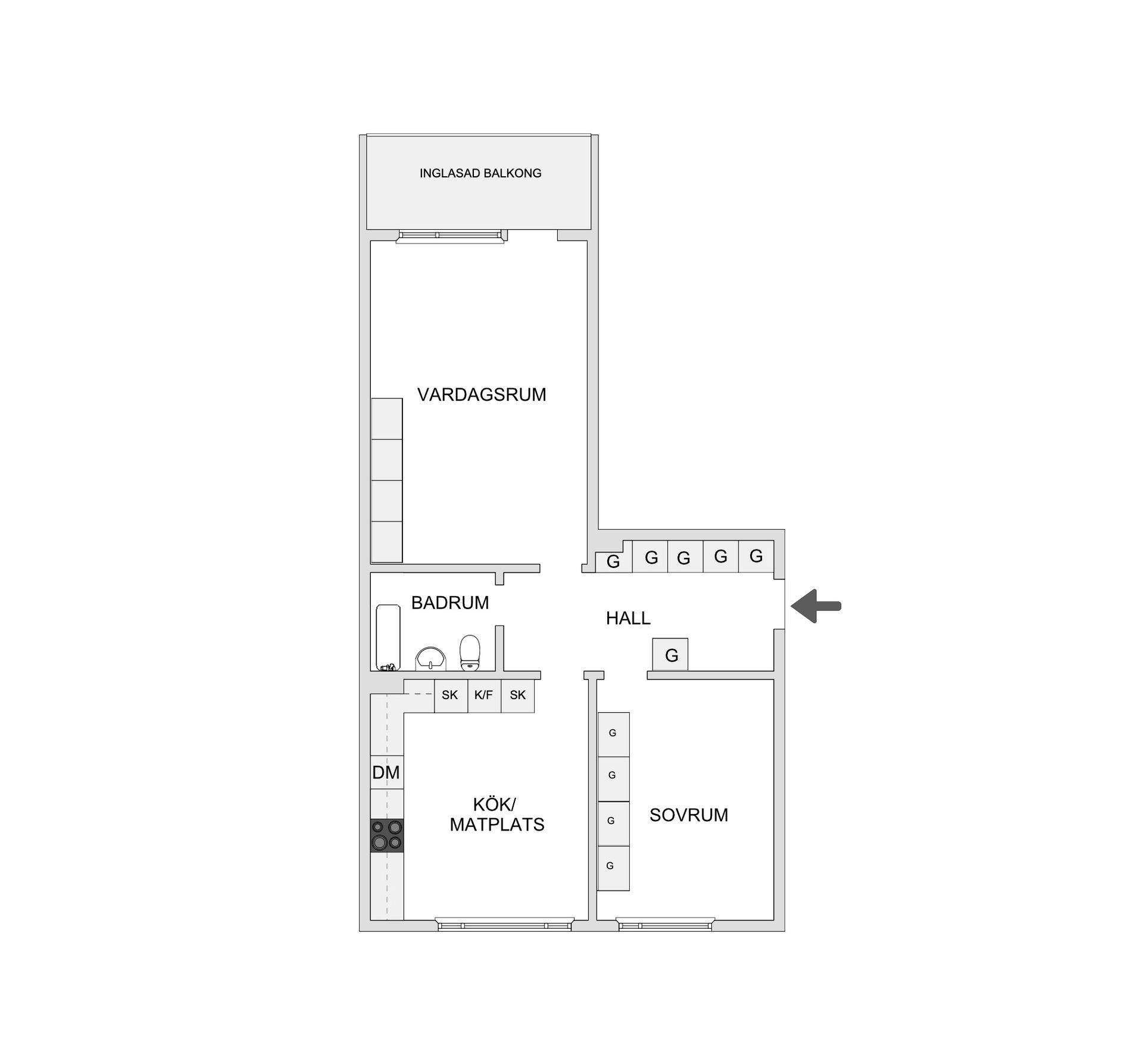 Bostadsrätt, Bodagatan 21, Boda, Borås