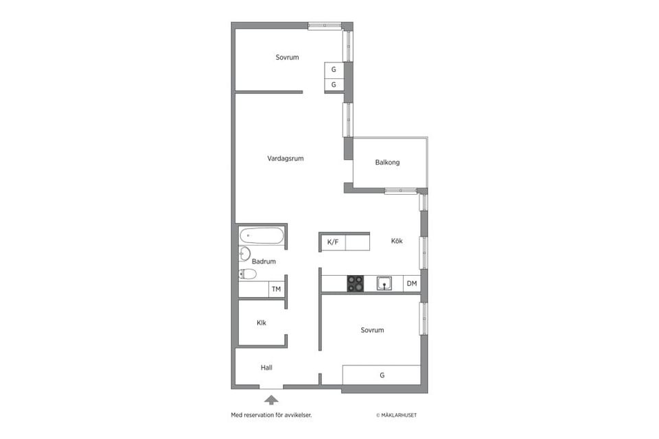 Bostadsrätt, Margretelundsvägen 80, Vån 3, Traneberg, Stockholm