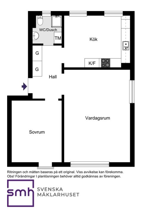 Bostadsrätt, Spångavägen 16, 2tr., Bromma / Brommaplan, Stockholm