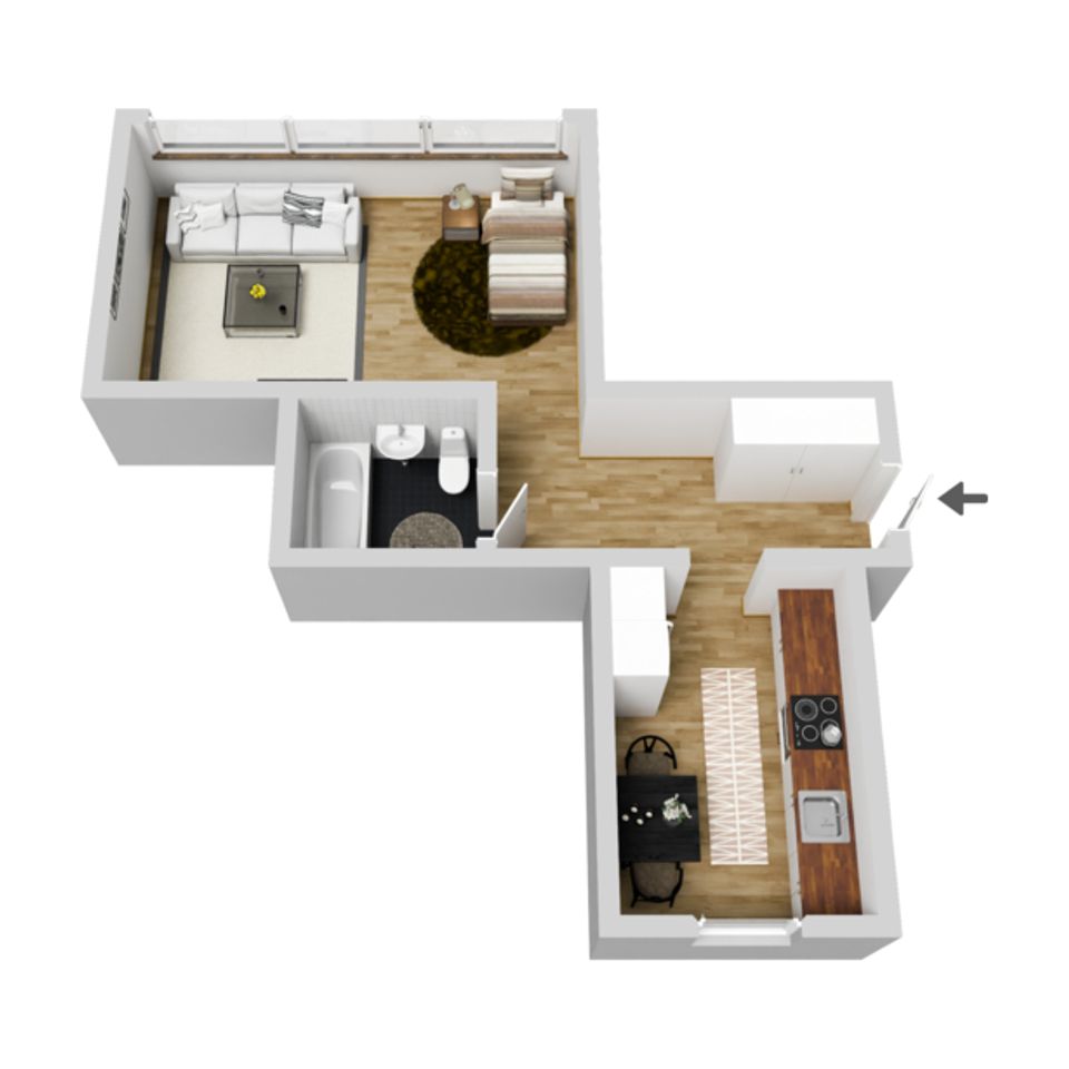 Bostadsrätt, Dalbovägen 2B, 1tr, Edsviken, Sollentuna