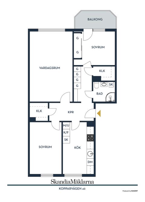 Bostadsrätt, Kopparvägen 43, Järfälla