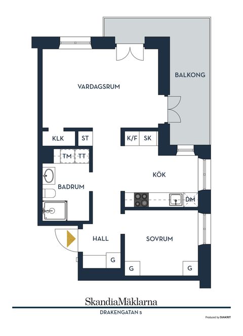 Bostadsrätt, Drakengatan 5, Barkarbystaden, Järfälla