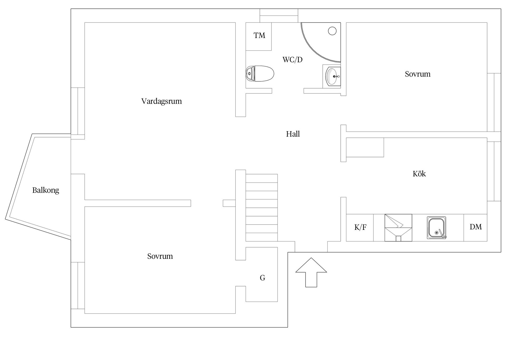 Bostadsrätt, Fasanvägen 5C, Väster, Lund