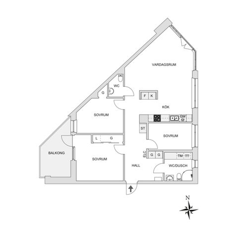 Bostadsrätt, Östra Holmgatan 2, Kålgården, Jönköping