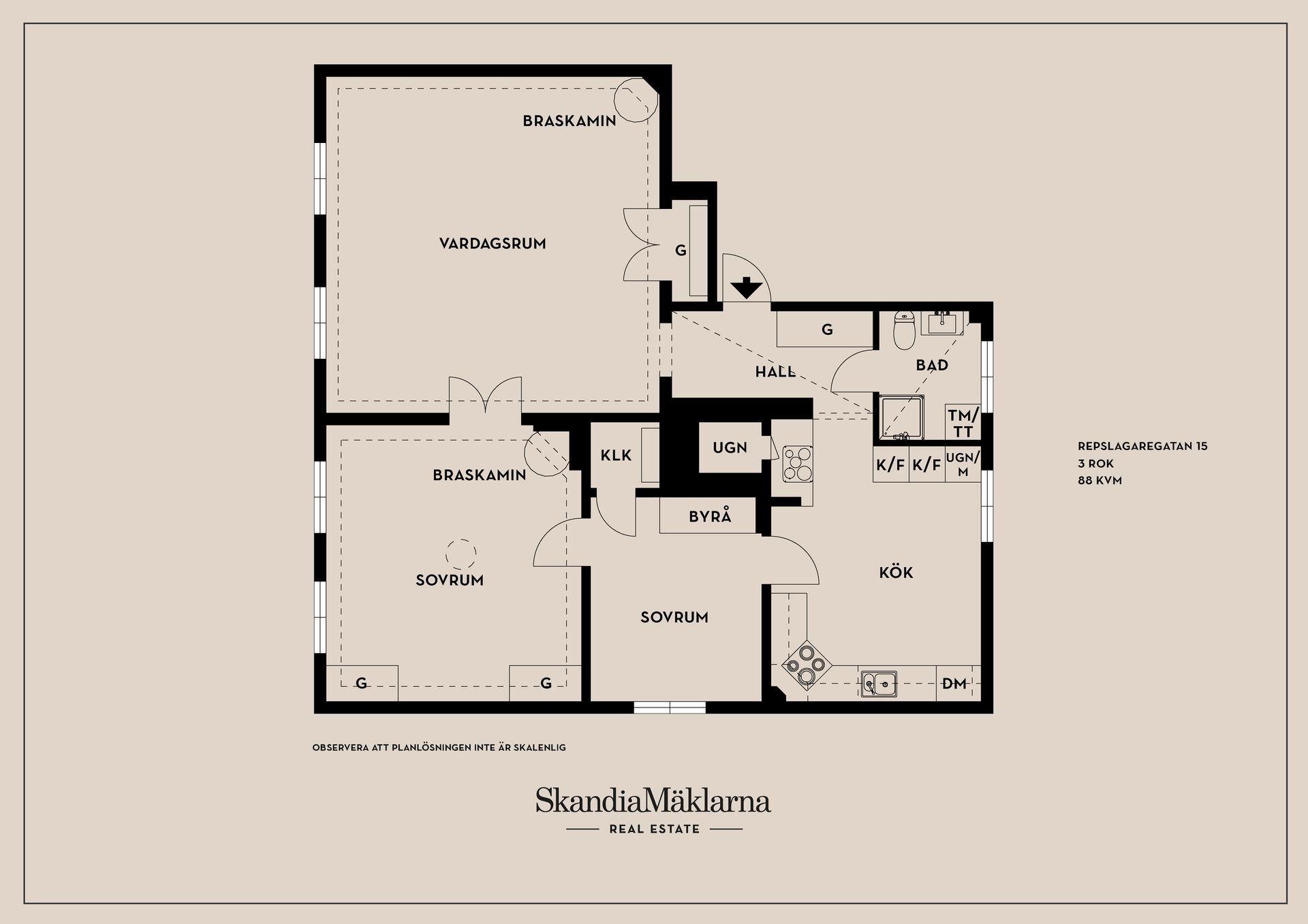 Bostadsrätt, Repslagaregatan 15, Centralt, Linköping