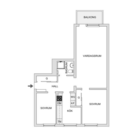 Bostadsrätt, Tormenåsgatan 31, Huskvarna Söder, Jönköping
