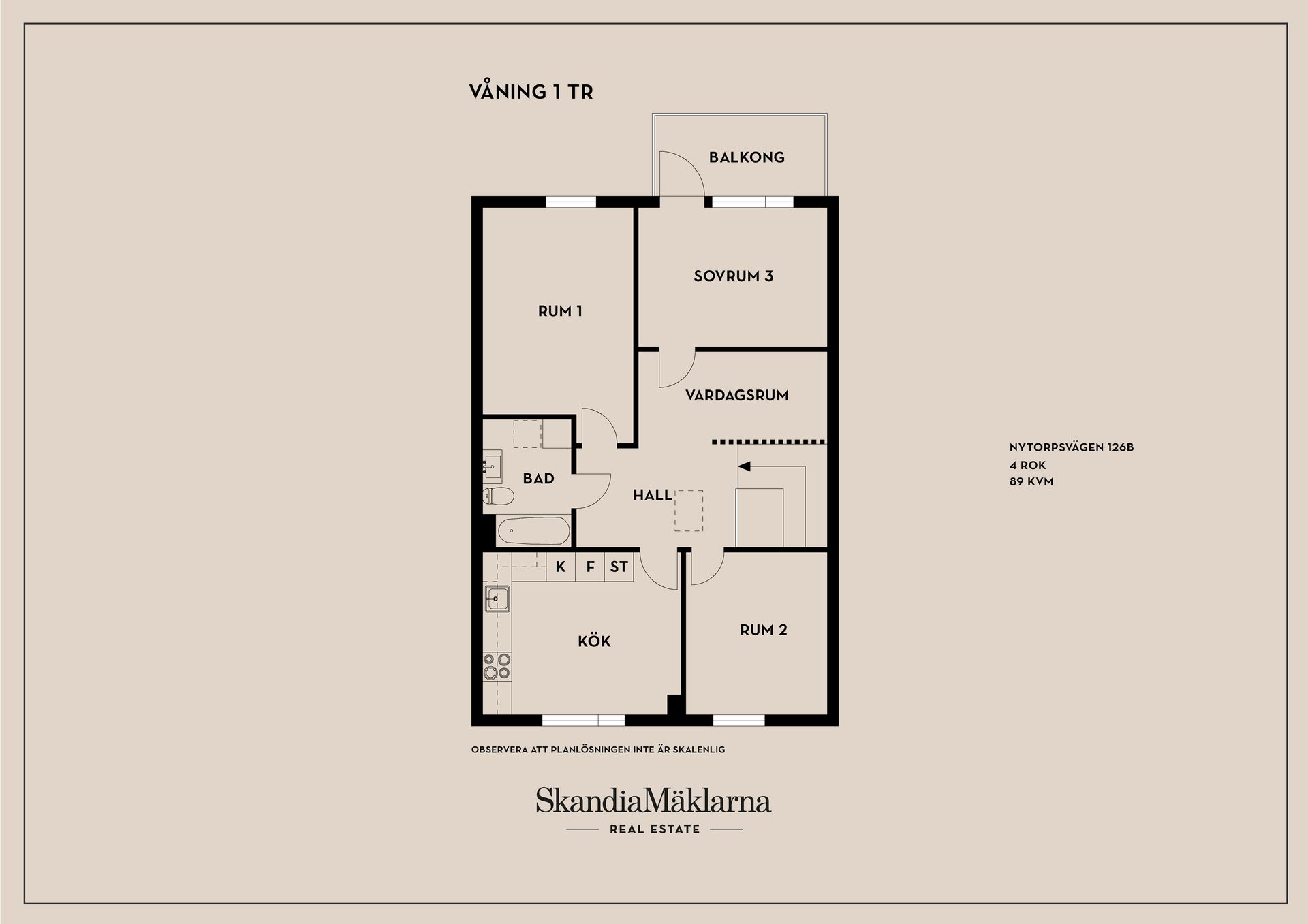 Bostadsrätt, Nytorpsvägen 126B, Ljungsbro, Linköping