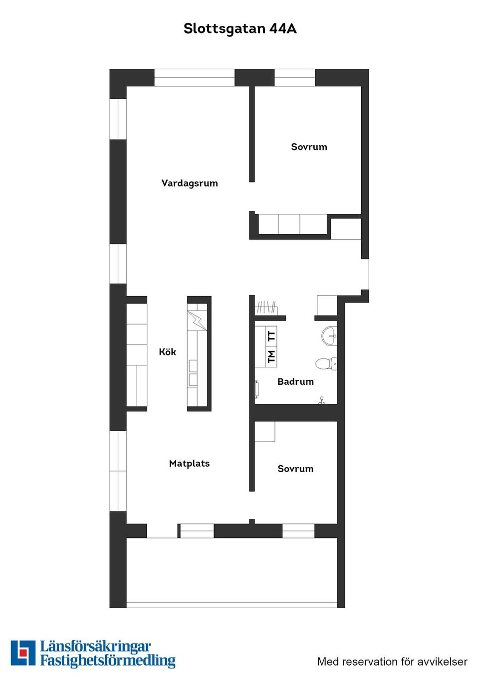 Bostadsrätt, Slottsgatan 44A, Östra Centrum, Jönköping