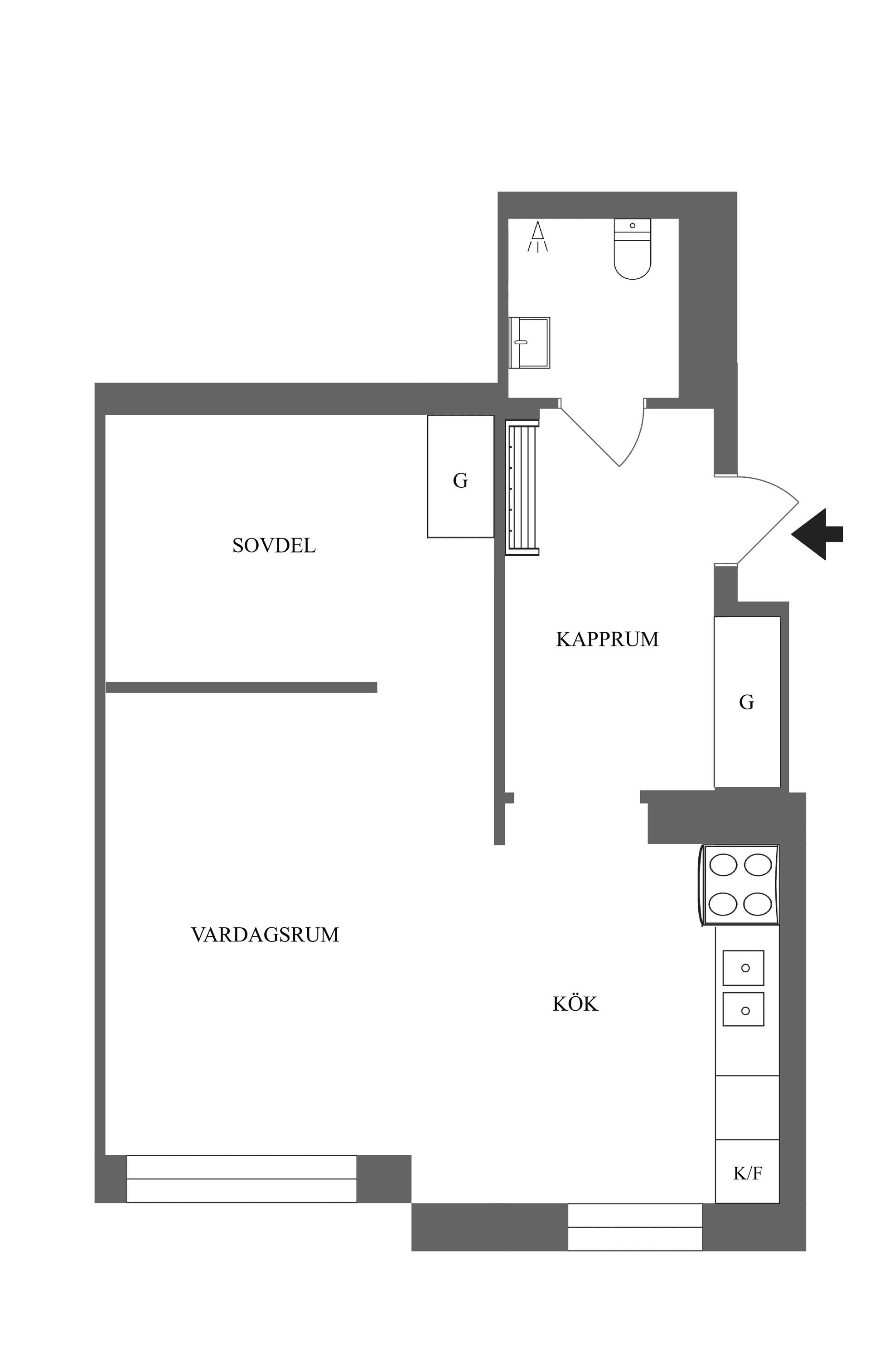 Bostadsrätt, S:t Olofsgatan 38, Söder, Norrköping