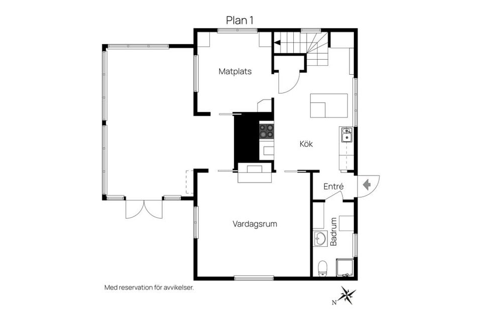 Villa, Dyrenäs 13, Vristulven, Mariestad