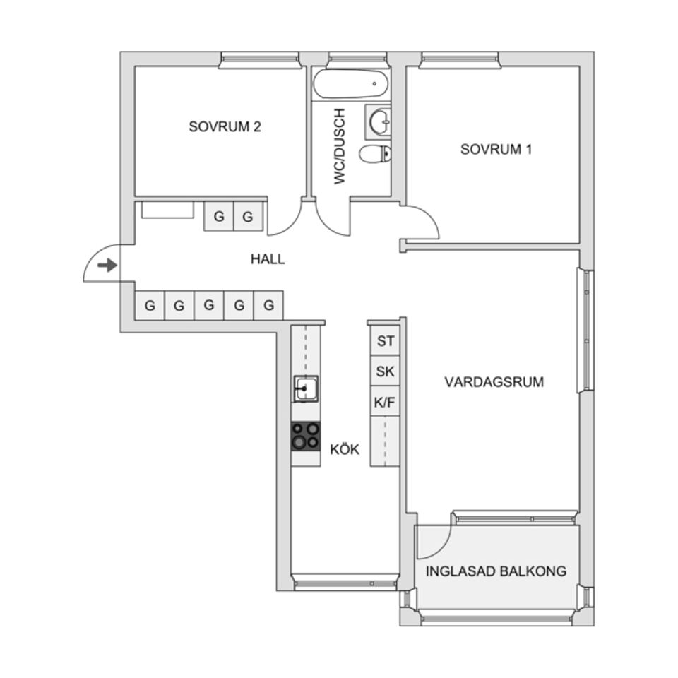 Bostadsrätt, Minutgränd 1, Jakobsberg, Järfälla