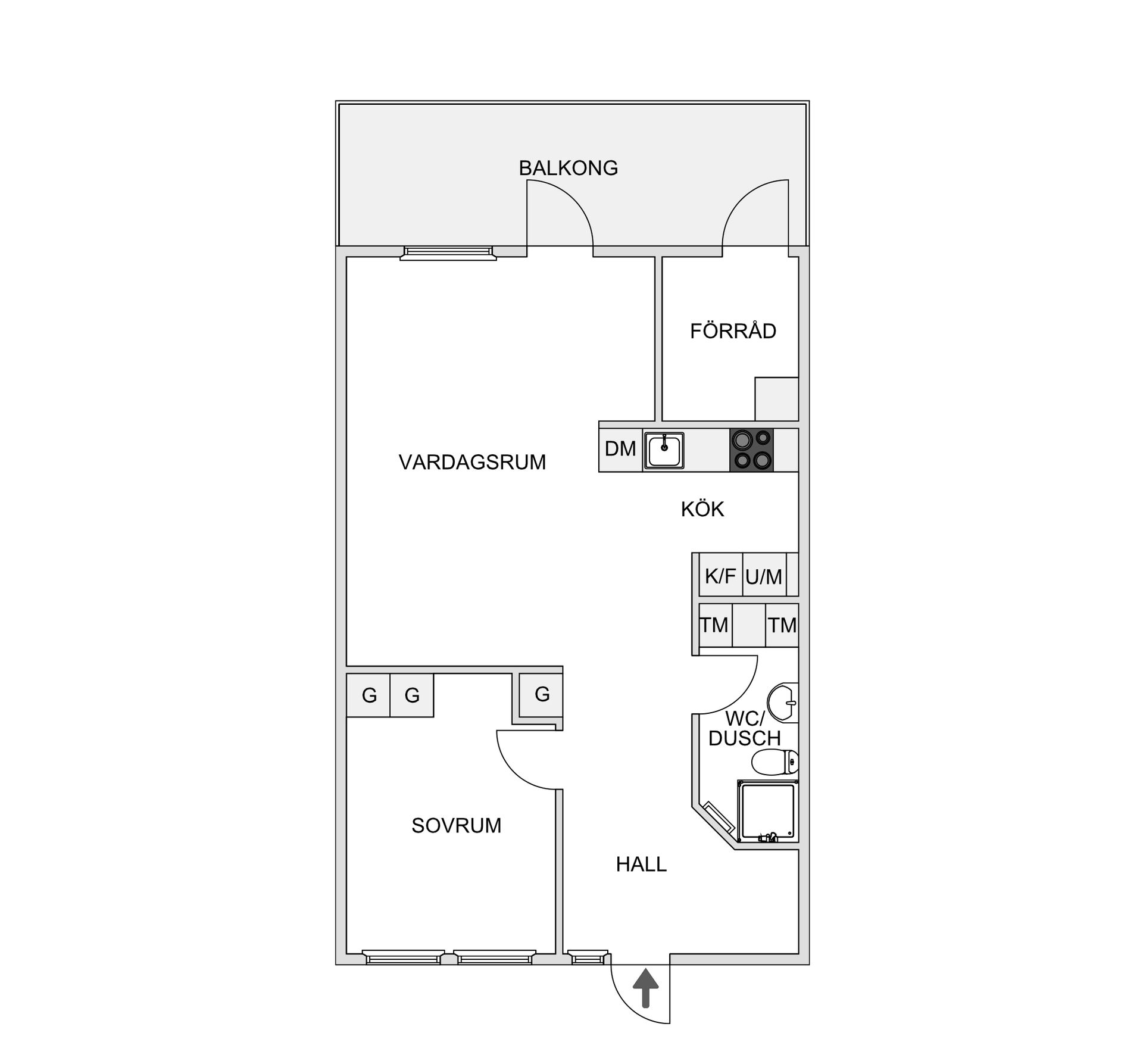 Bostadsrätt, Söderläget 7, Lilla Tjärby, Laholm